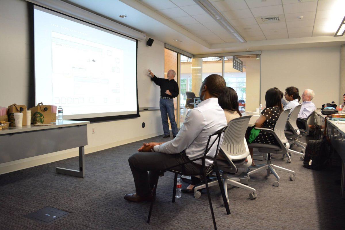 UX Club Courtesy
Norm Cox of experience design firm Cox&Hall spoke to the UX Club on April 23. He worked with Xerox to develop early user interfaces.