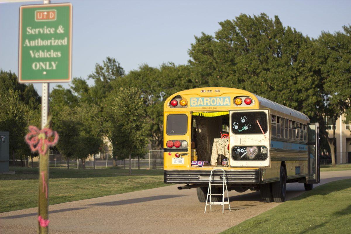 Evening of August 22: the Barona Bus arrived at the Art Barn