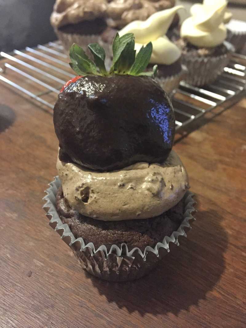#PinPossible: Double Chocolate Chip Frappucino Cupcakes