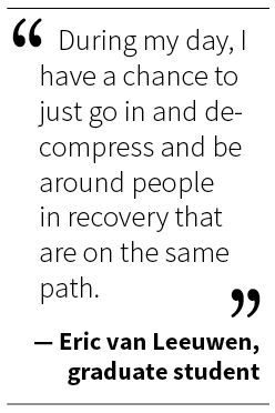 Campus recovery center sees growth