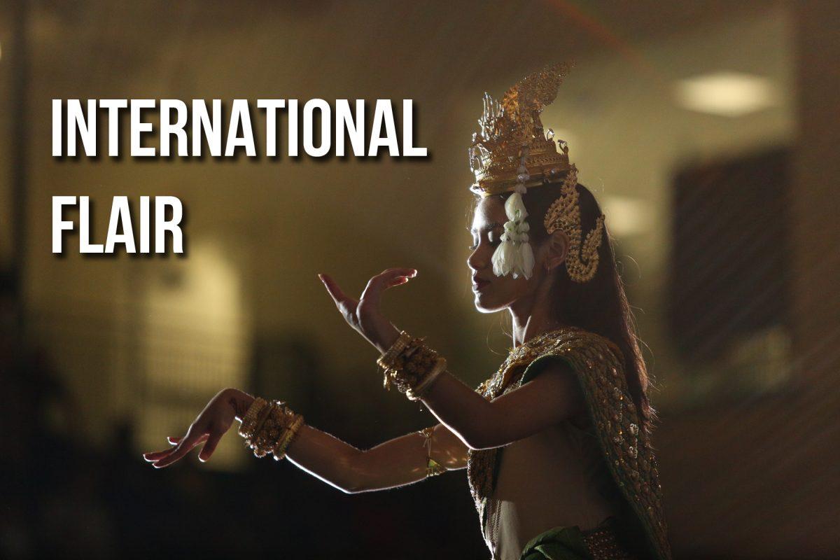 Yang Xi | StaffInternational Talent Show—Indian Students Association, Bangladeshi Student Organization, FACSS Jasmine Blossom Dance Group and Solina Vong Cambodian Traditional Dance Dabke showcased performances from their cultures on April 3 in the Activity Center main gym.