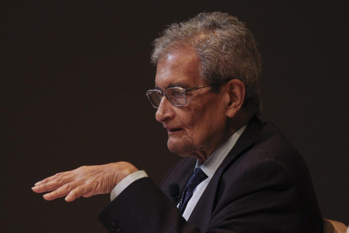Connie Cheng|Photo Editor
Amartya Sen, recipient of the 1998 Nobel Memorial Prize in Economic Sciences, visited campus April 25 to speak about his work.