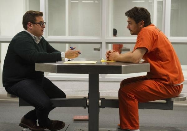 Fox Searchlight Pictures|Courtesy
Journalist Michael Finkel (Jonah Hill) interviews Christian Longo (James Franco) in a scene of  “True Story.” Directed by Rubert Goold, the film is based on Finkel’s 2005 memoir of the same name.