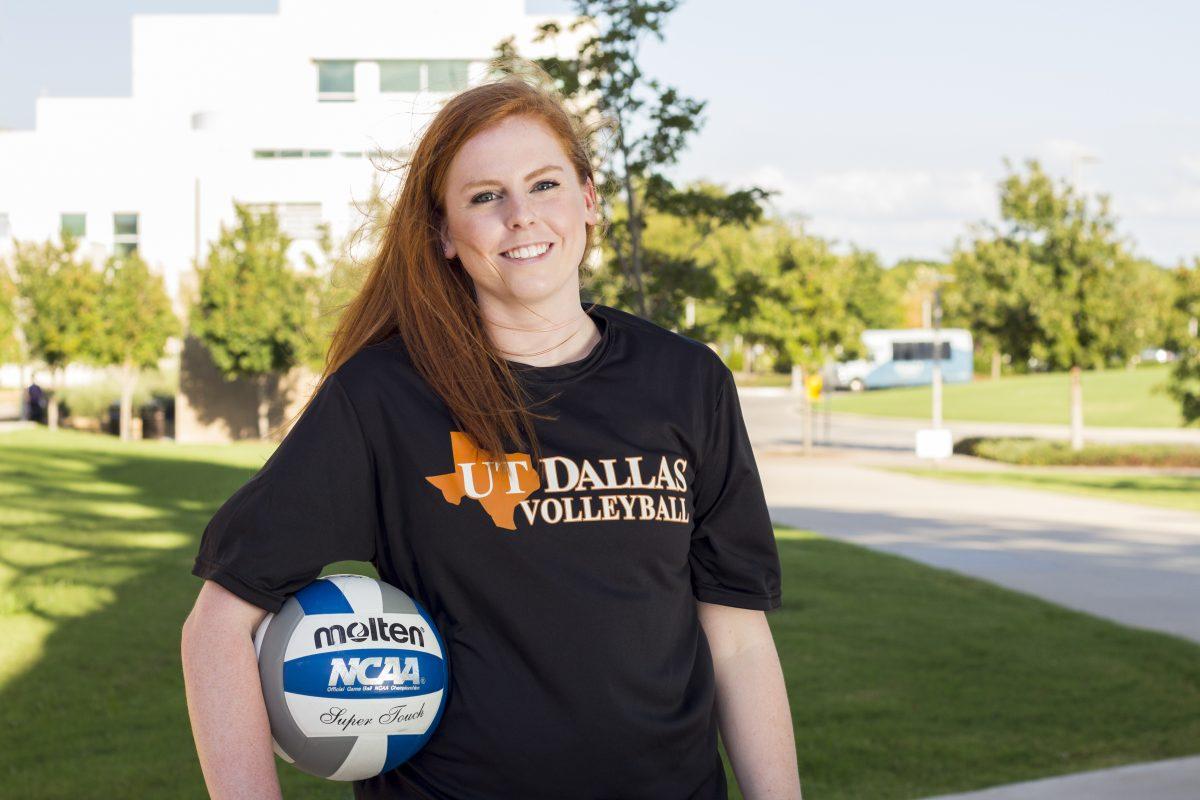 Senior setter and team captain Kayla Jordan became the program’s all-time assist leader on Sept. 4, surpassing the previously held record of 3,872 assists. She said she has become more confident in her playing skills during her time at UTD.