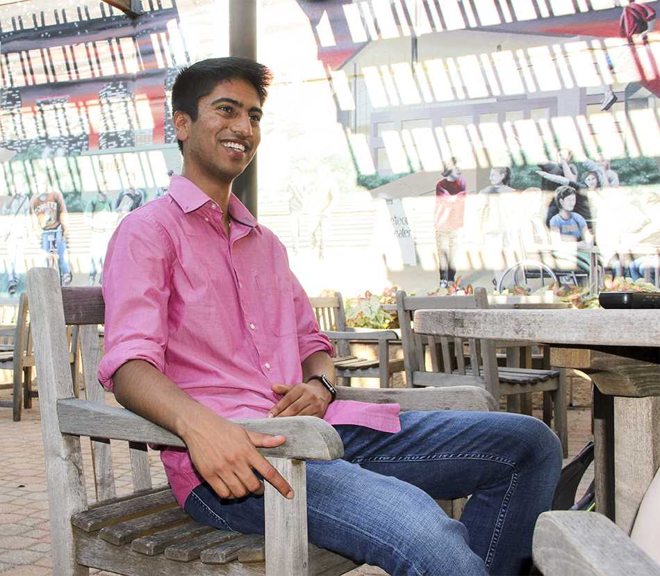 Neuroscience senior Siddhartha “Sidd” Srivastava aced the MCAT last January. He decided he wanted to be a surgeon after a childhood camping injury landed him in the hospital. Photo by Nidhi Gotgi | Editor-in-Chief.