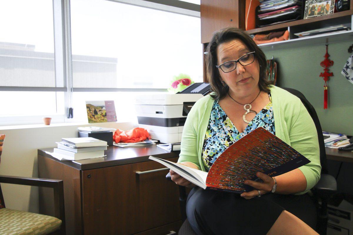 Lisabeth Lassiter, the director of the education abroad program. Photo by Andrew Gallegos | Photo Editor.