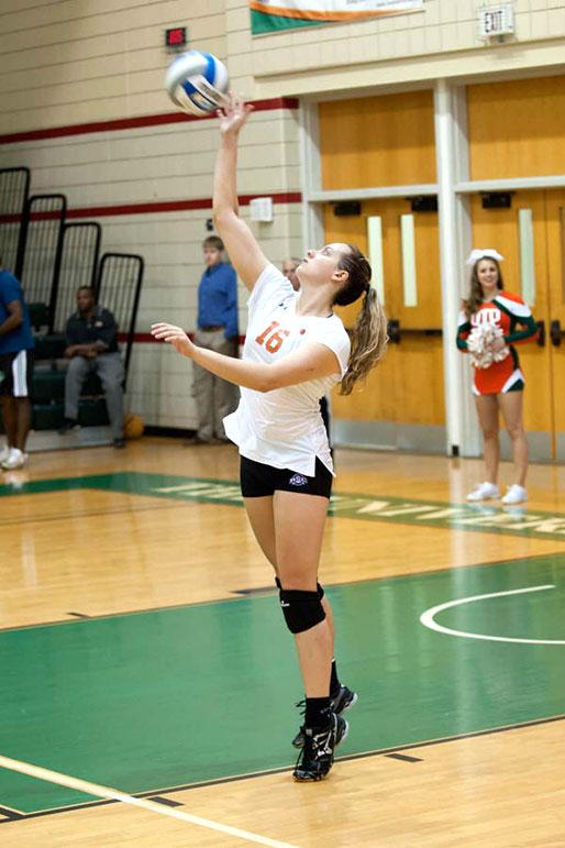 Mechanical engineering senior Michelle Toro (pictured) and biomedical engineering senior Holyn Handley traveled to Brazil and Italy, respectively, to play volleyball for Team USA against local teams. Photo courtesy of Comet Sports.