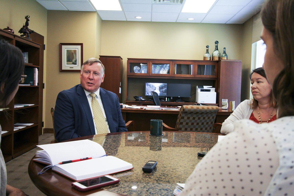 Richard Benson, a former dean of engineering at Virginia Tech, joined UTD on July 15. UTD’s growth and connections in the surrounding community are a part of what attracted Benson to the university. (Andrew Gallegos | Photo Editor)