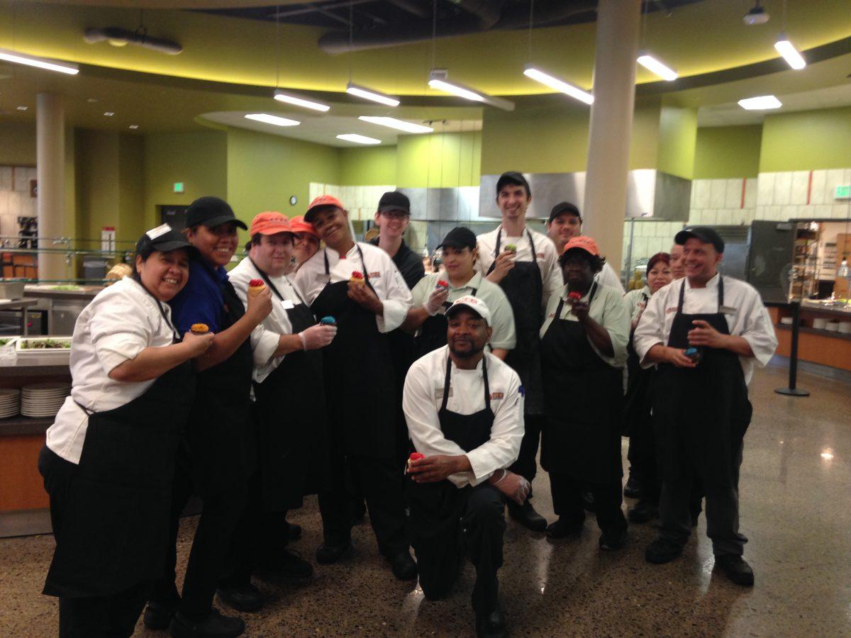 UTD Dining Hall West staff  and Chartwells Higher Education credit their national recognition to the feedback they recieve from their patrons. Photo courtesy of Dining Hall West Staff.
