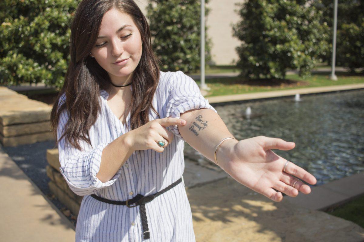 Zoee Camille Fowler, an economics senior, has Type 1 diabetes and said she relies on the Affordable Care Act for her health insurance. Photo by Chris Lin | Mercury Staff.