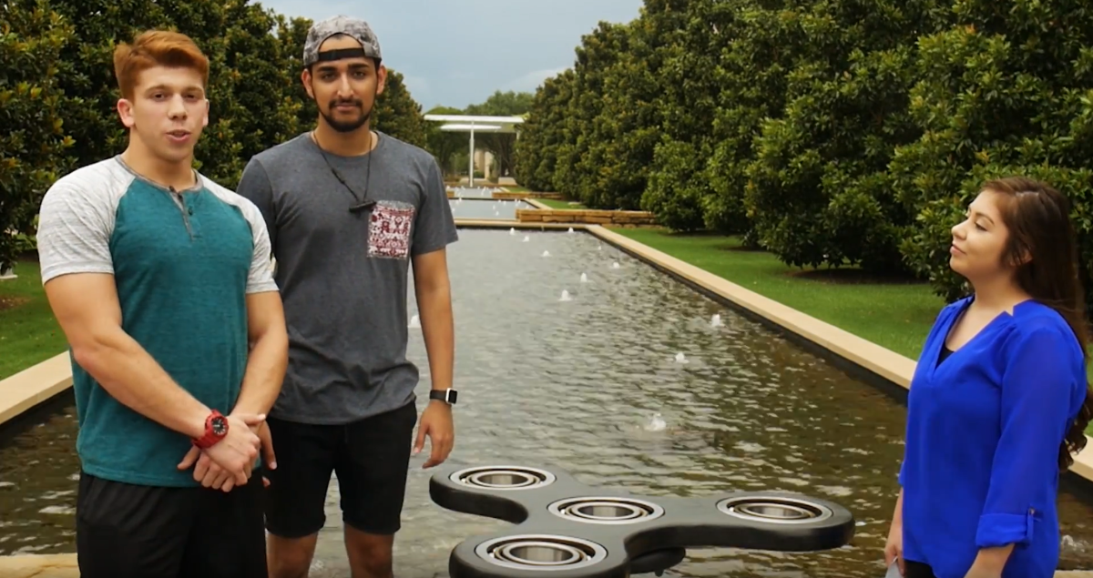 Students build 150 pound fidget spinner at UTDesign Makerspace