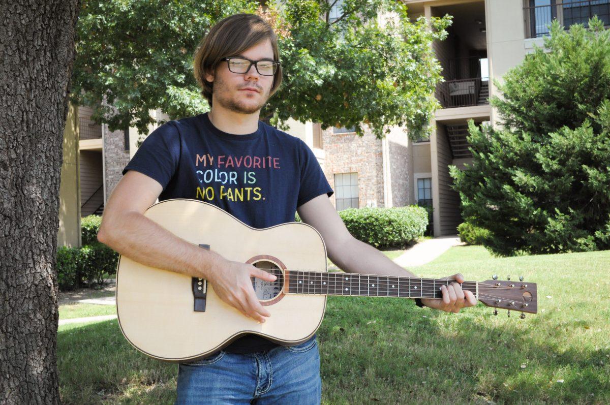 Computer science junior Drew Cannedy released his 10-track album on Aug. 23 on the online music platforms SoundCloud and Bandcamp. Photo by Madeline Ambrose | Mercury Staff.