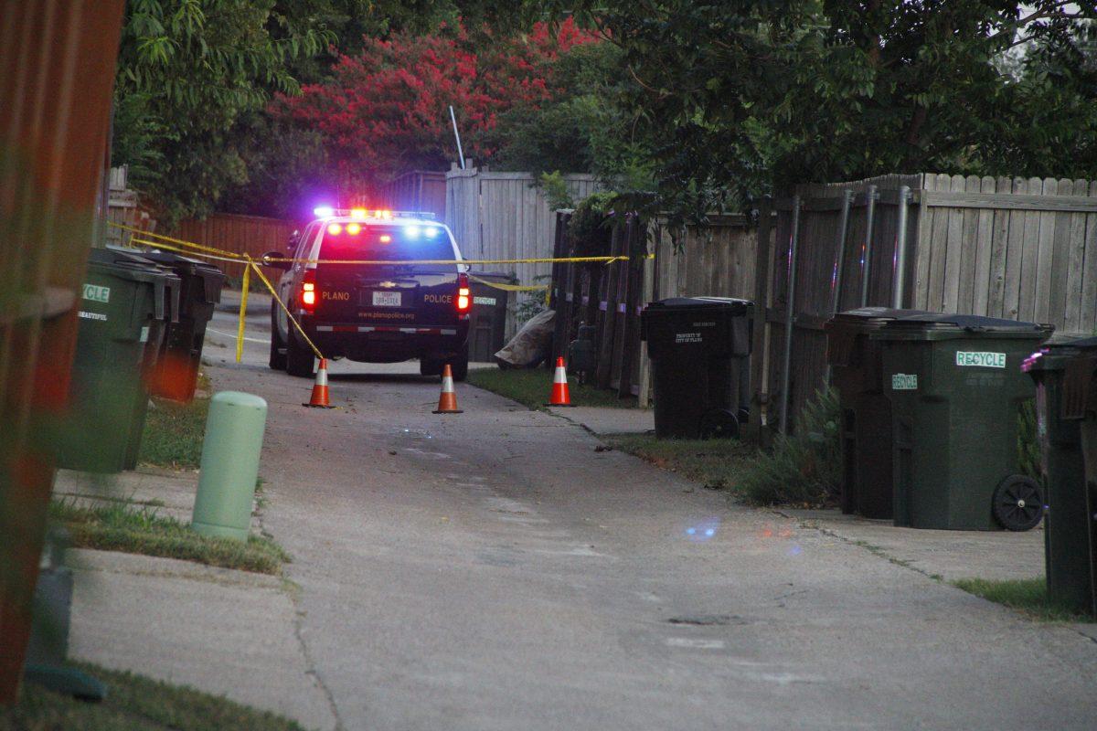 Plano police secure Meredith Hight’s home for investigation after responding to reports of gunshots fired around 8 p.m. on Sept. 10. Photo by Saher Aqeel | Photo Editor.