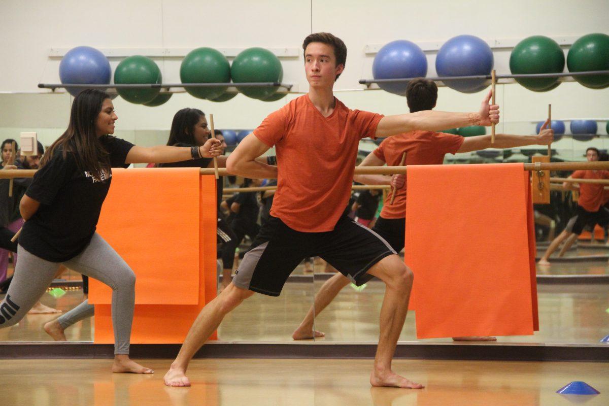 Finance sophomore Charlie Hooper joined TaRaas at the beginning of the semester. Hooper said he was inspired to join the group because of his love for Bollywood films. Photo by Sachin Arya | Mercury Staff.