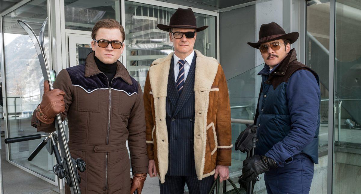 Actors Taron Egerton (left), Colin Firth and Pedro Pascal star in ‘Kingsman: The Golden Circle,’ a spy comedy film that centers around a secret group’s mission to stop a drug cartel from spreading a toxin. Photo courtesy of 20th Century Fox.