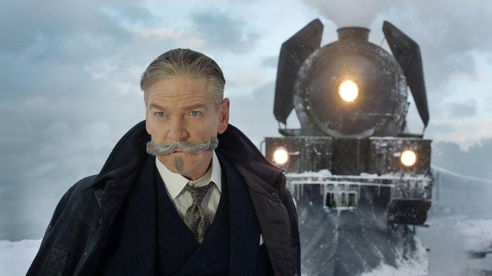 Kenneth Branagh plays the role of Hercule Poirot, a famous Belgian detective who investigates a murder onboard a derailed train. Photo courtesy of 20th Century Fox.