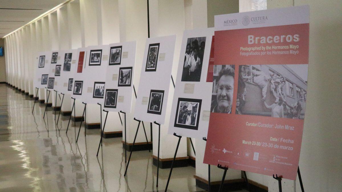 Photos from the Braceros exhibit on display in the skybridge between Jonsson and Founders. The collection will be shown from March 23-30. Photo by Xiang Li | Mercury Staff.