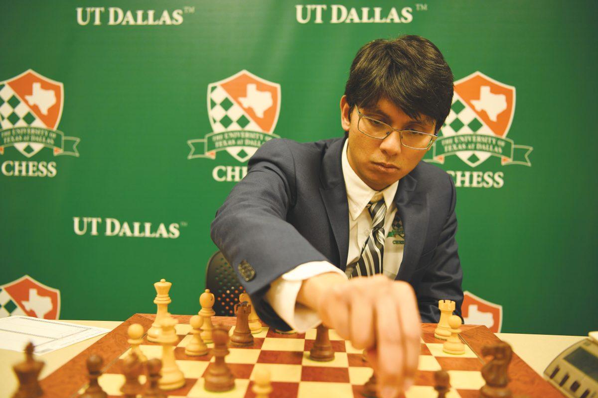 Julio Sadorra, a business administration graduate, previously played for the UTD chess team and is now its coach after former coach Rade Milovanovic retired. Photo by Aasav Sureja | Mercury Staff.
