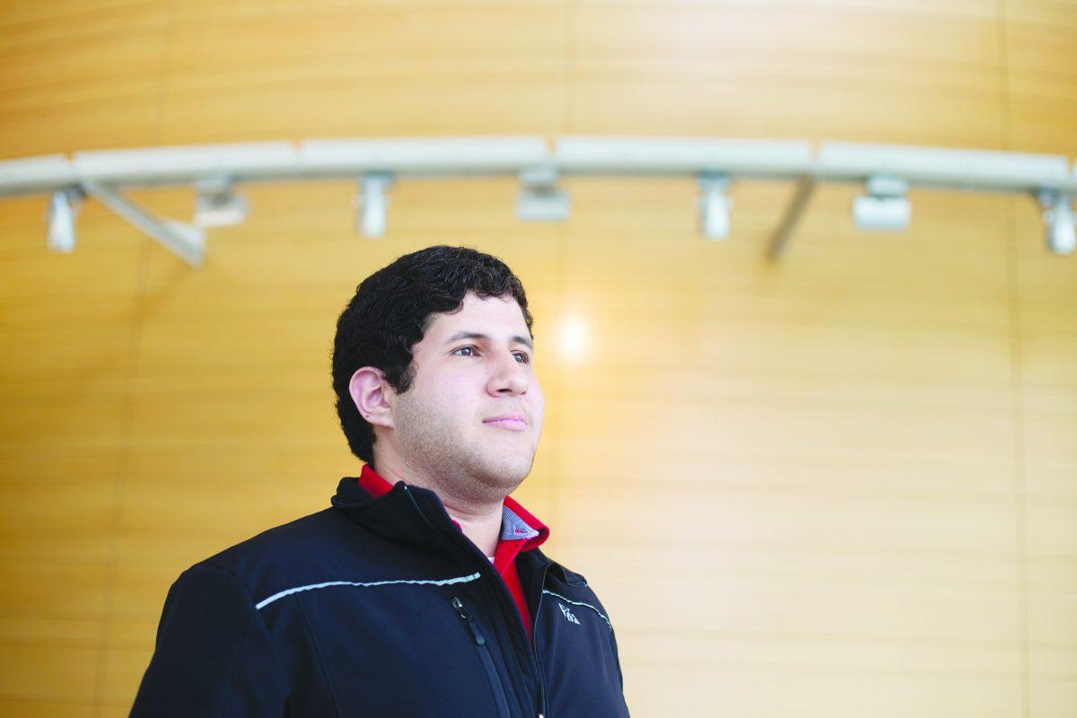 Ayoub Mohammed, a political science junior, was elected SG president on April 3. Photo by Noah Whitehead | Photo Editor.