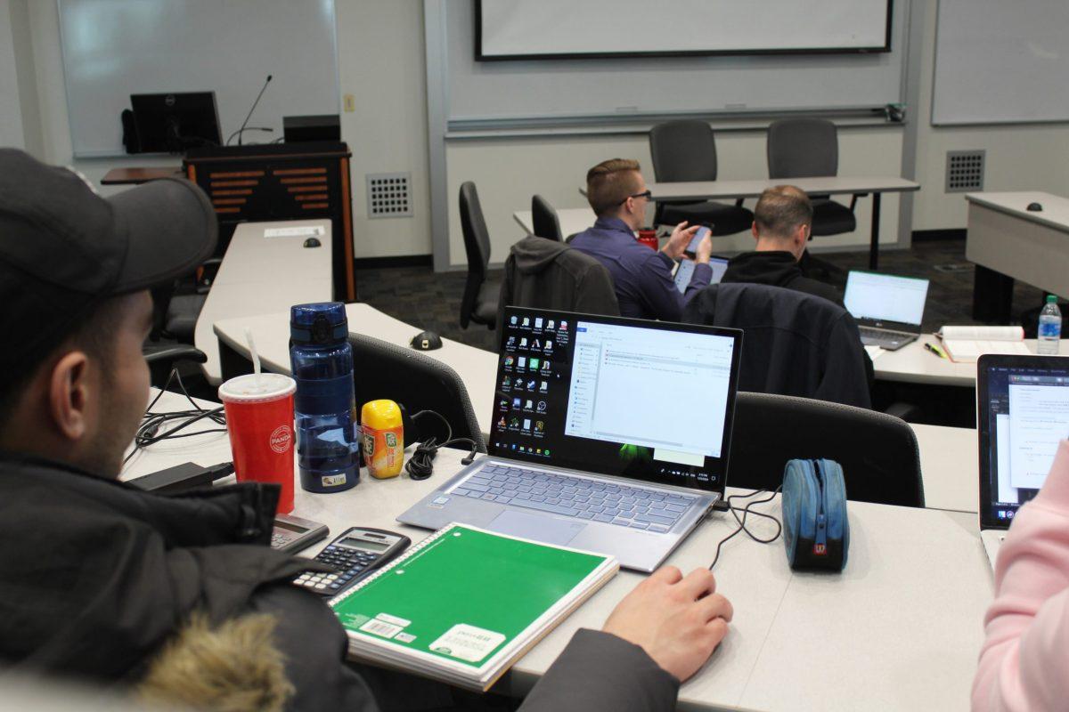 One professor said that the practice of banning tech in class may actually be ableist. Photo by Bhavan Mehta | Mercury Staff