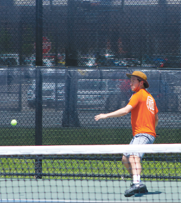 The UTD men's tennis team were voted as regional favorites at Eastern Division III tennis conference in 2019. Photo by Soujanya Bhat | Mercury Archives