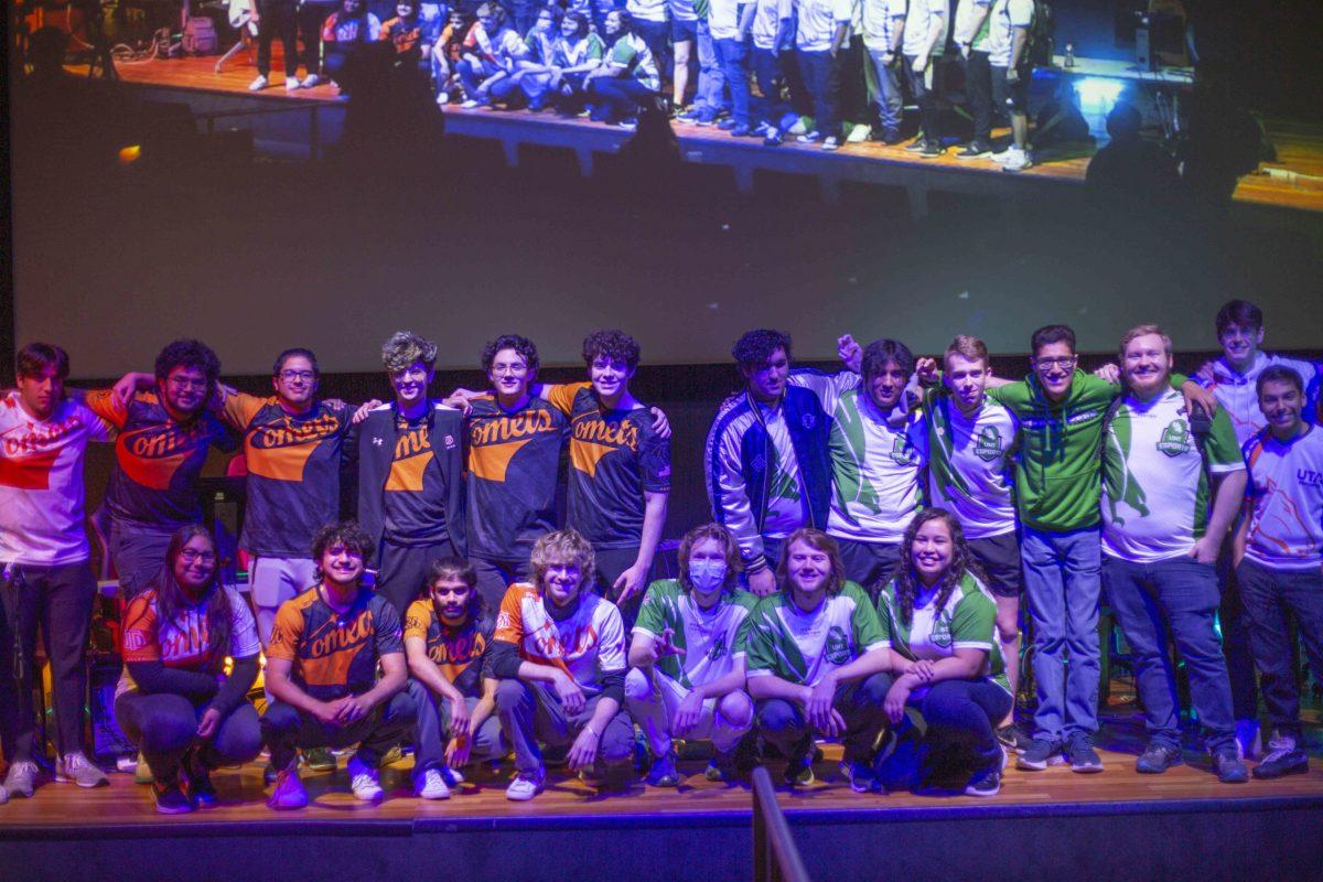 Overwatch teams from UTD, UNT, and UTA all participated in the show matches, which drew high crowd engagement. Photo by Viet Khue Vu | Photo Editor