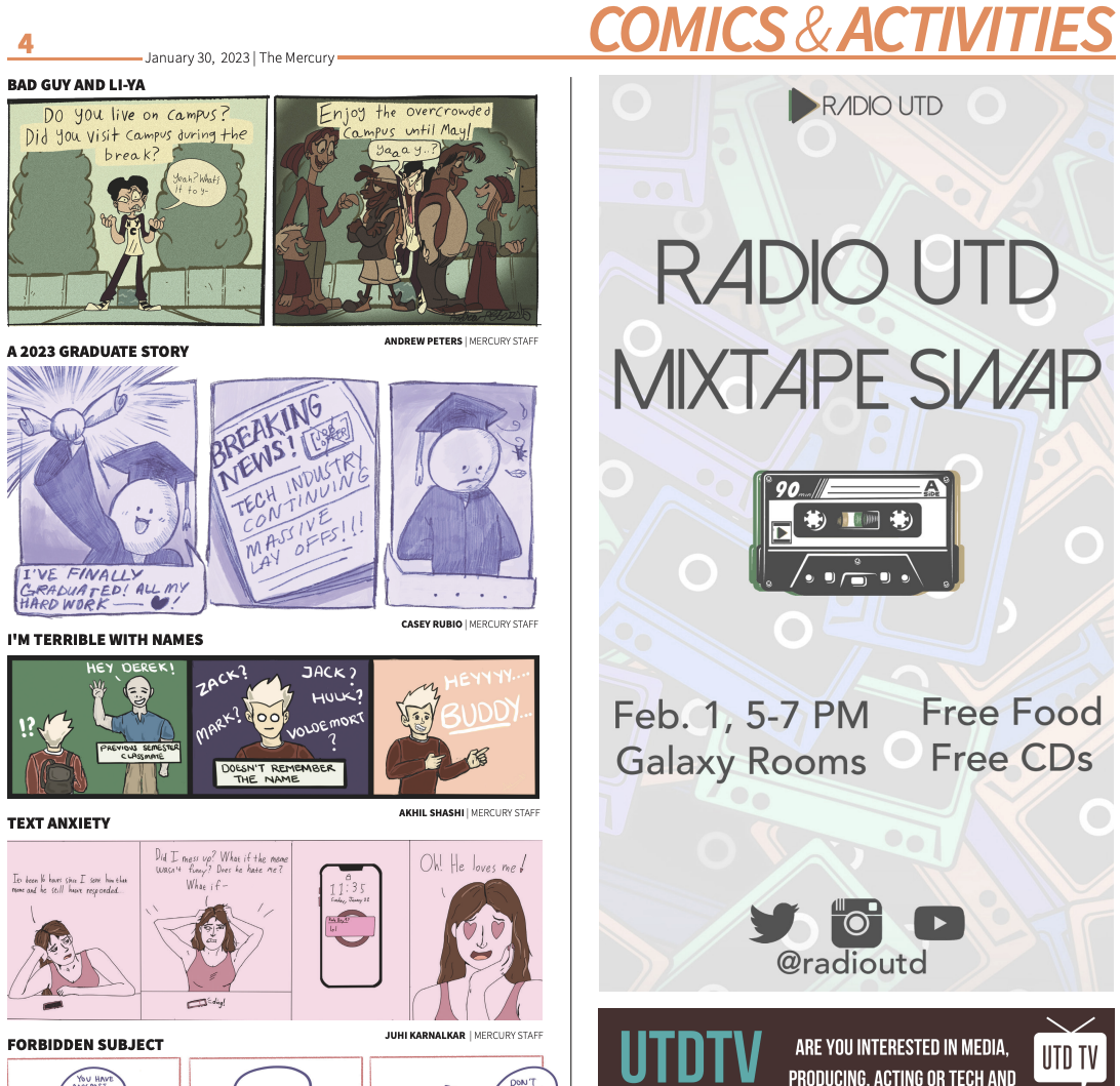 Comics & Activities: 1/30/2023