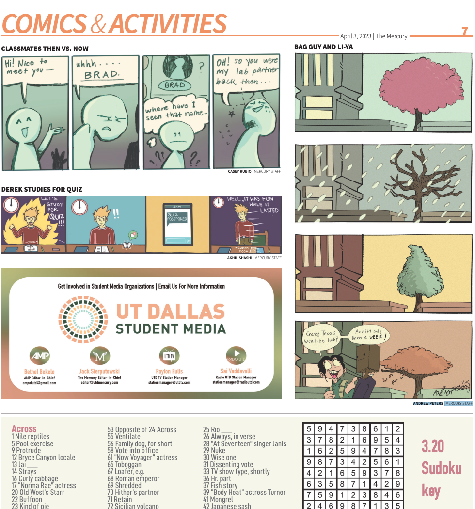 Comics & Activities: 4/03/2023