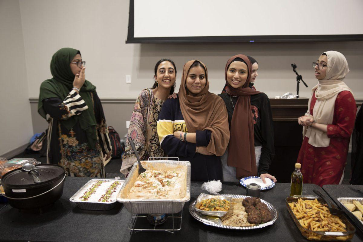 Muslim students gathered together for Muslim Student Association's Intercultural Iftar Night on April 4. Photo by Parth Ghumare | Mercury Staff.