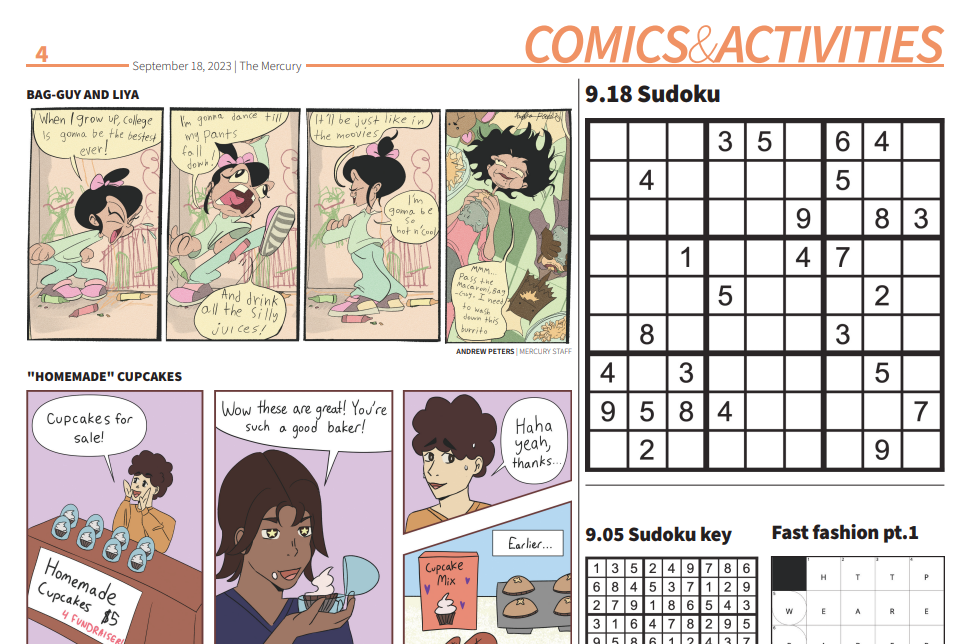 Comics & Activities : 09/18/23