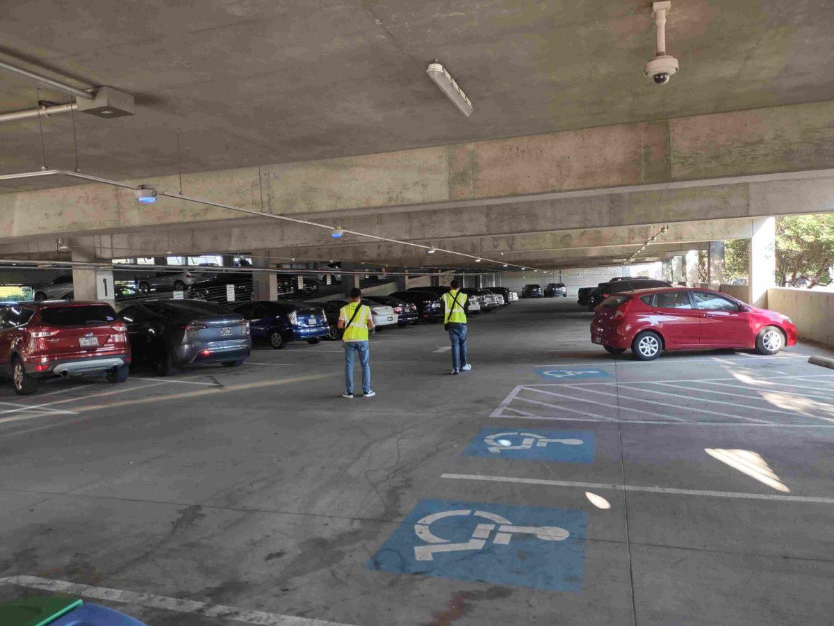 Parking attendant patrols are randomly assigned to commuter and housing areas, meaning there is no guarantee of evading a citation. Still, some students test their luck. Photo By Jacob Woodall | Mercury Staff