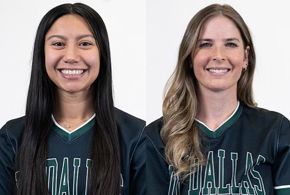 Alexia Mullen (left) and Olivia Reed (right). Photos courtesy of UTD Athletics