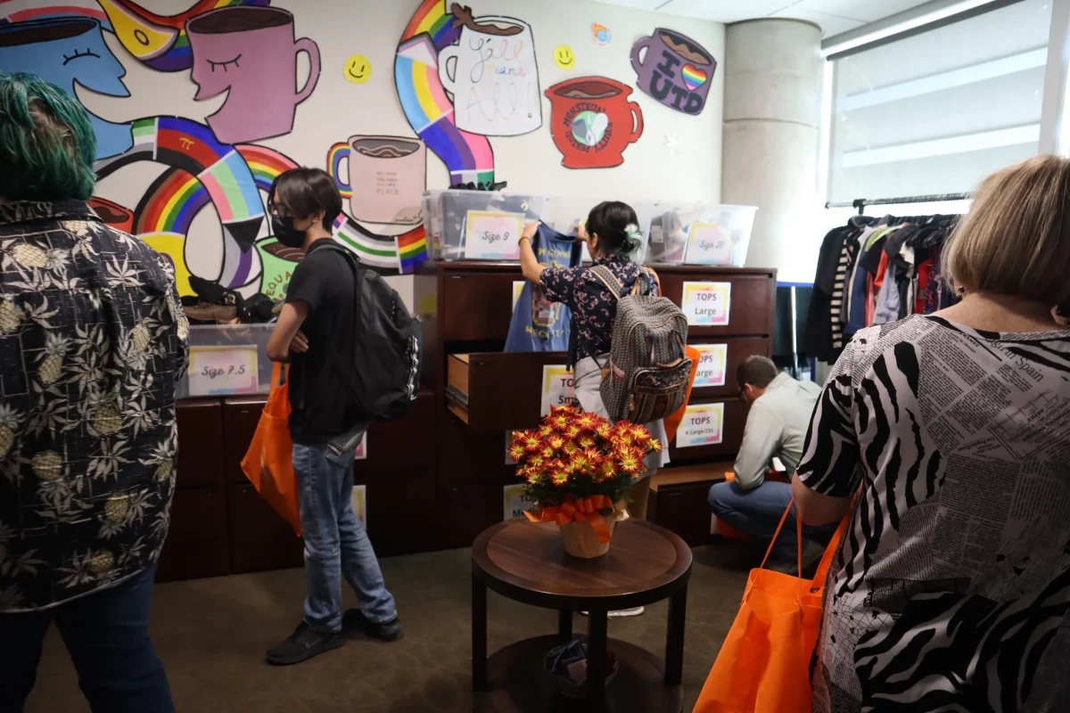 Photo courtesy of UTD Comets Giving Day 2023 | The Life Transition Closet was a part of the Galerstein Community Center in the Office of Campus Resources and Support
