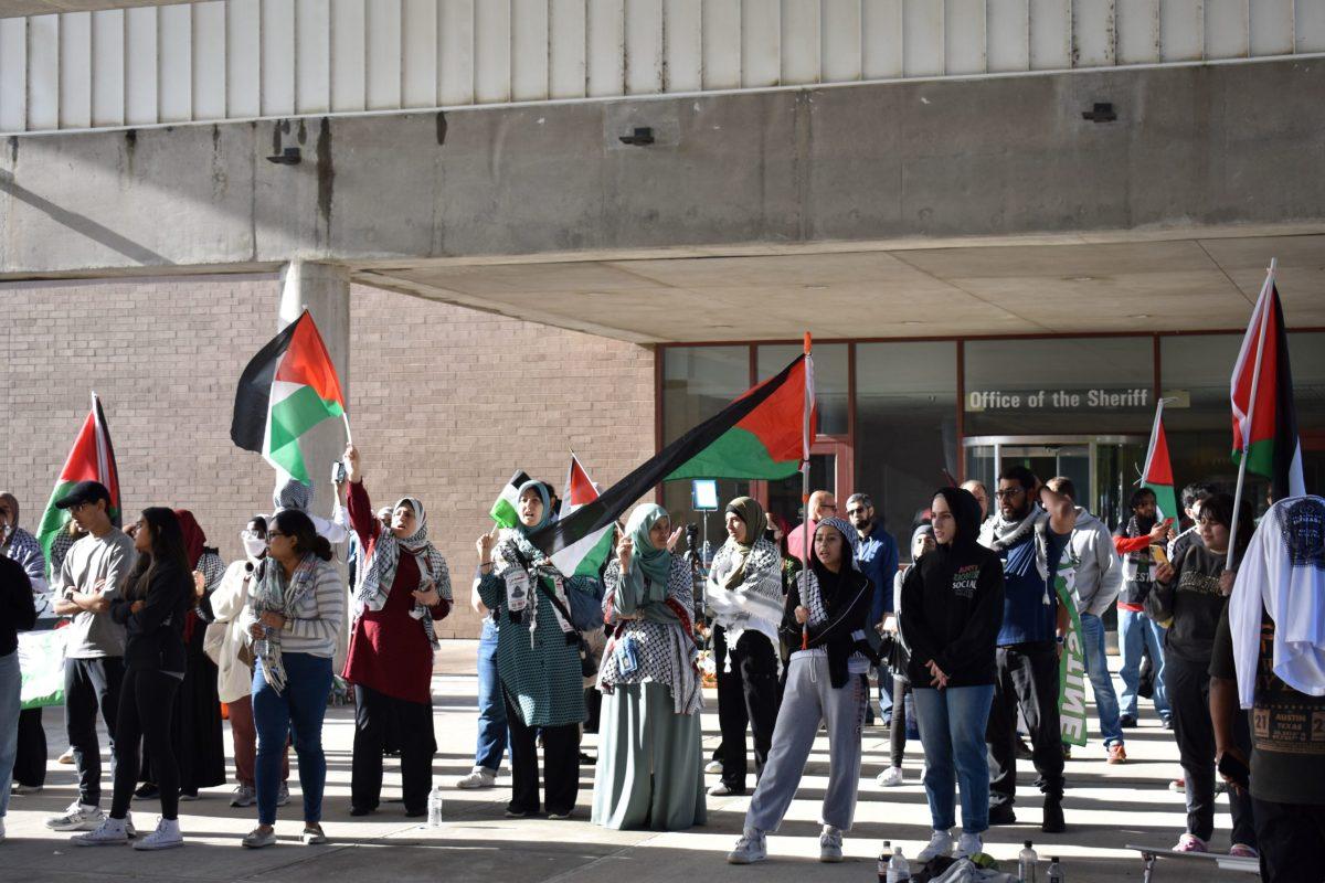 Anika Sultana | Mercury Staff

The families of the detainees, students and local community members gathered at the Collin County Jail throughout May 2 as students and staff were progressively released until 4:30 p.m. at which point all individuals arrested at the protest were released